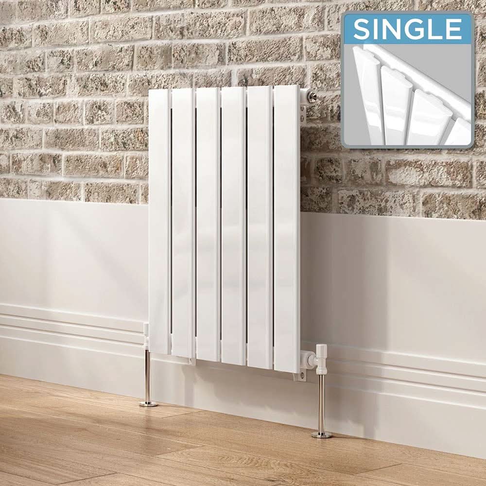 iBathUK Apex Horizontal Single Panel Slim Radiator, Designer Heating Radiators