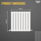 iBathUK Apex Horizontal Single Panel Slim Radiator, Designer Heating Radiators
