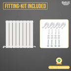 iBathUK Apex Horizontal Single Panel Slim Radiator, Designer Heating Radiators