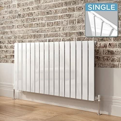 iBathUK Apex Horizontal Single Panel Slim Radiator, Designer Heating Radiators
