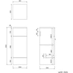 Harper Floor Mounted Cupboard Unit - 800mm x 325mm