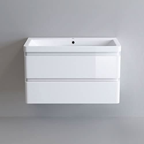 iBathUK Floor/Wall Mounted Vanity Unit With Basin