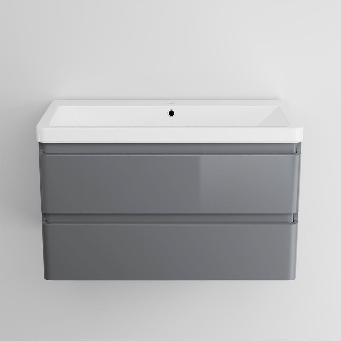 iBathUK Floor/Wall Mounted Vanity Unit With Basin