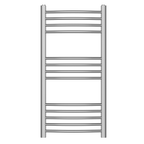 Curved Heated Towel Rail Bathroom Radiator - Chrome
