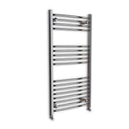 Curved Heated Towel Rail Bathroom Radiator - Chrome