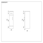 Mars Cupboard Unit - Gloss White