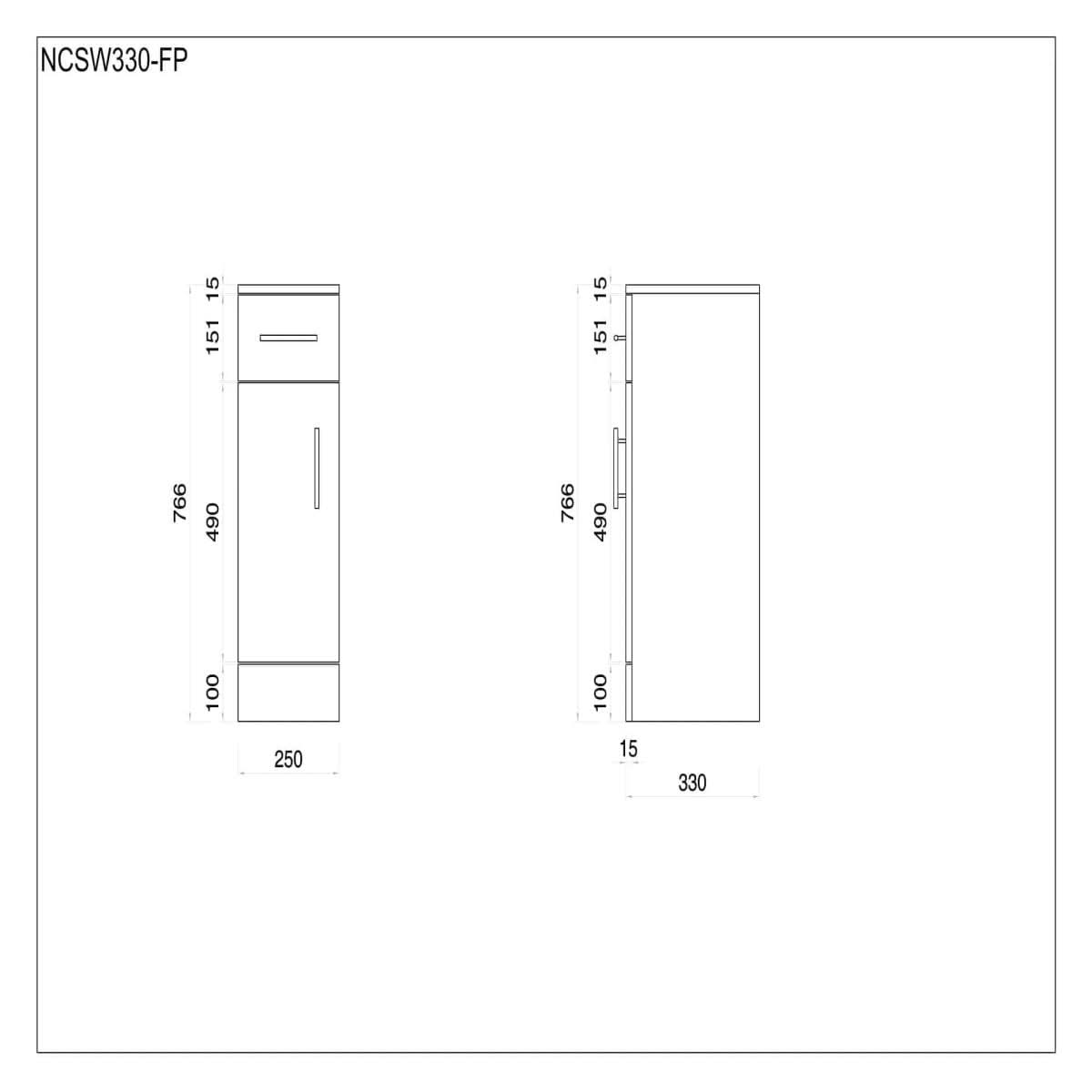 Mars Cupboard Unit - Gloss White
