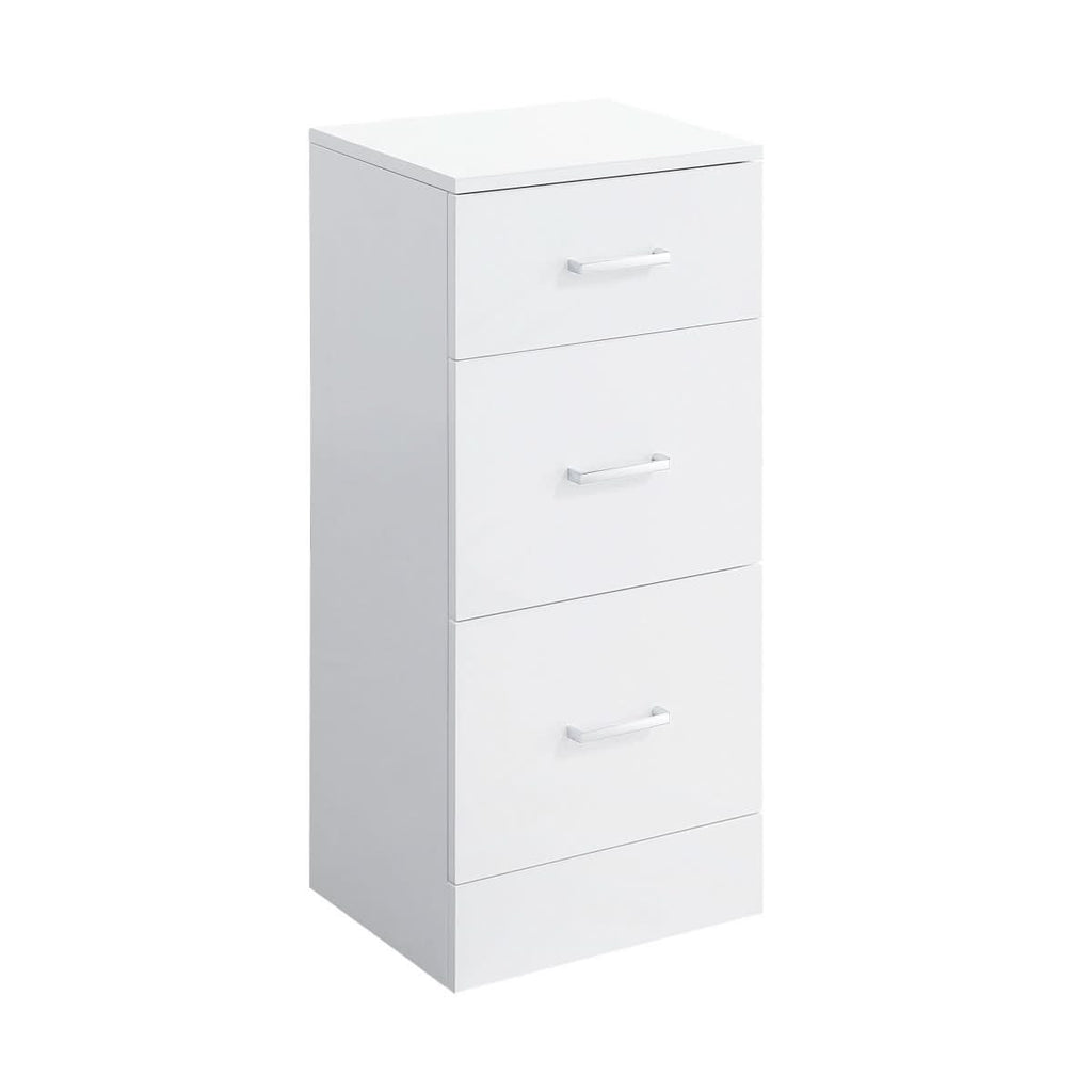 Mars 4 Drawer Storage Unit - Gloss White - Drawer Options