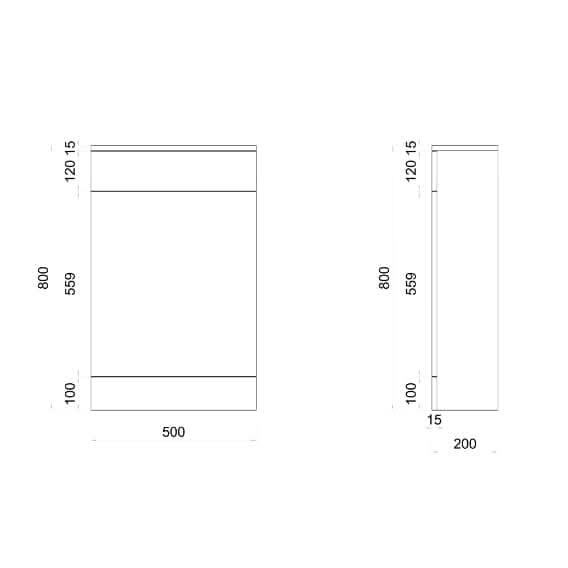 Venus WC Unit - White, contemporary bathroom furniture, space-saving design, bathroom4less UK