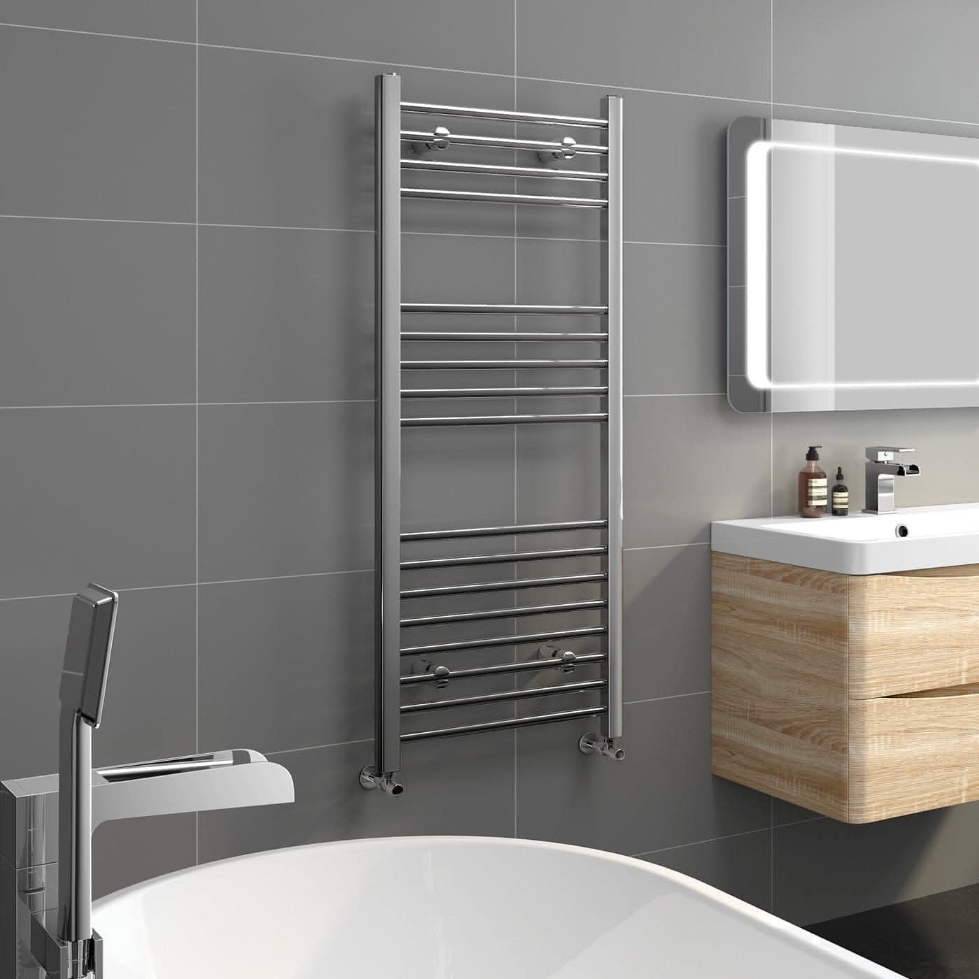 Straight Heated Towel Rail Bathroom Radiator