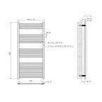 Straight Heated Towel Rail Bathroom Radiator