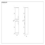 Mars Tall boy Unit - Gloss White