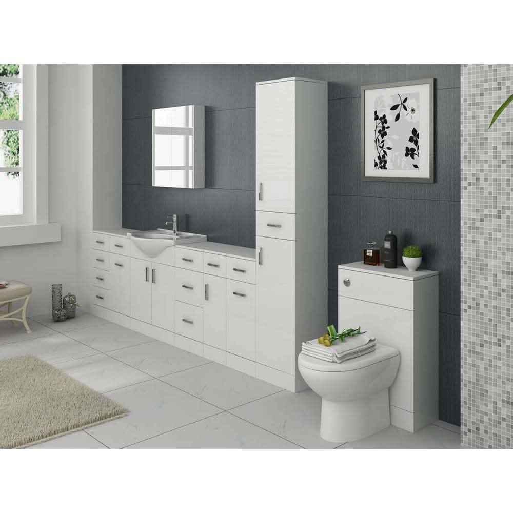 Mars WC Unit - 500mm x 300mm - Gloss White