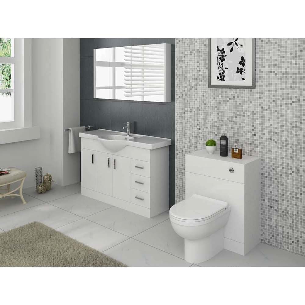 Mars WC Unit - 500mm x 300mm - Gloss White