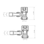 Eco Round Radiator Valve - Pair - Chrome