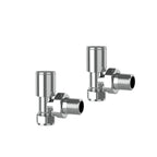 Prima Round Radiator Valve - Pair