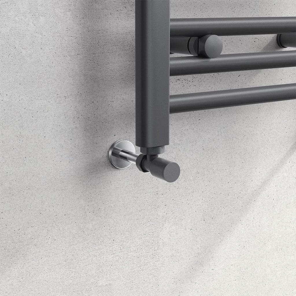 Prima Round Radiator Valve - Pair