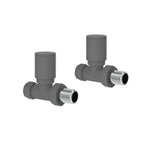 Prima Round Radiator Valve - Pair