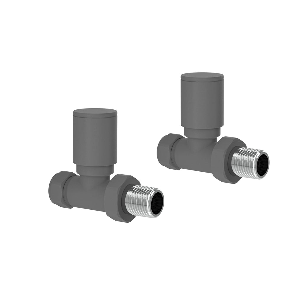 Prima Round Radiator Valve - Pair