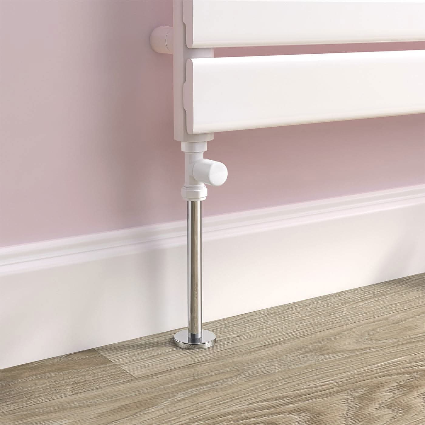 Prima Round Radiator Valve - Pair