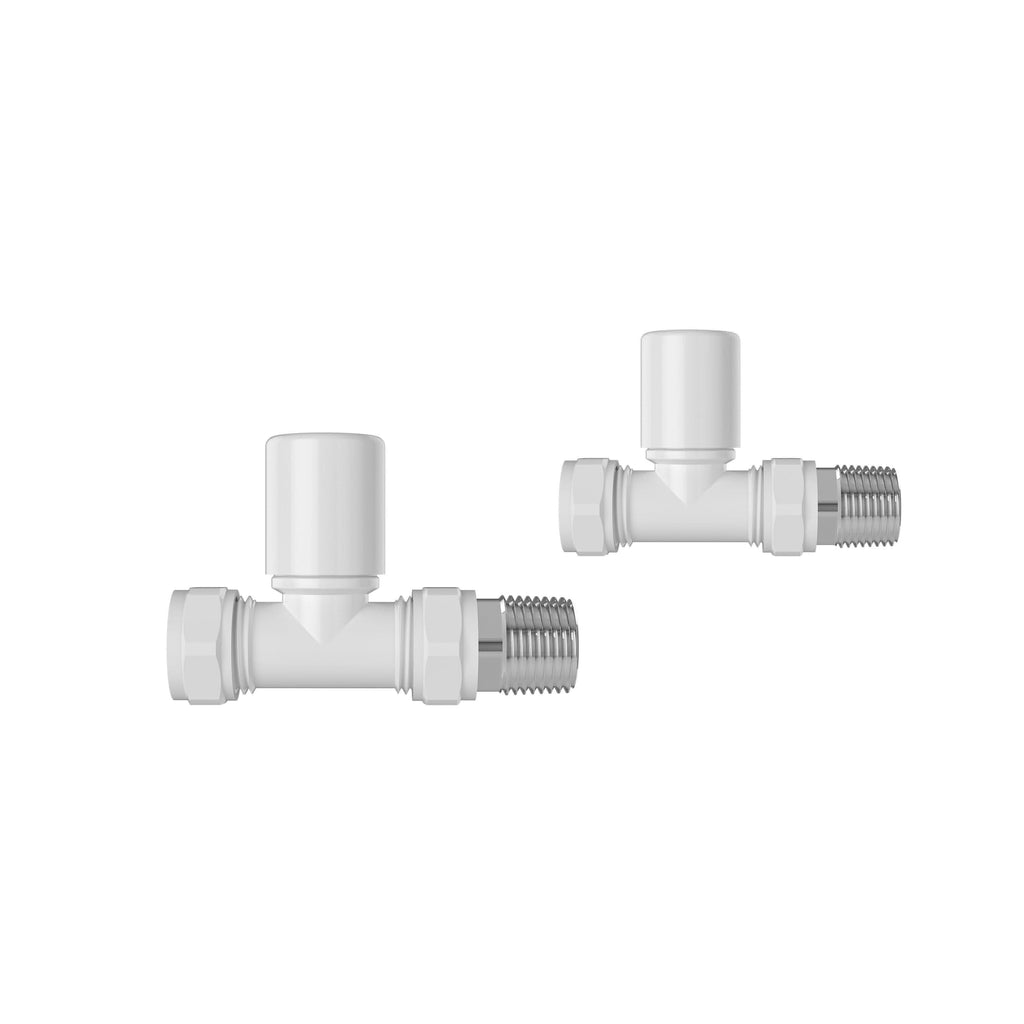 Prima Round Radiator Valve - Pair