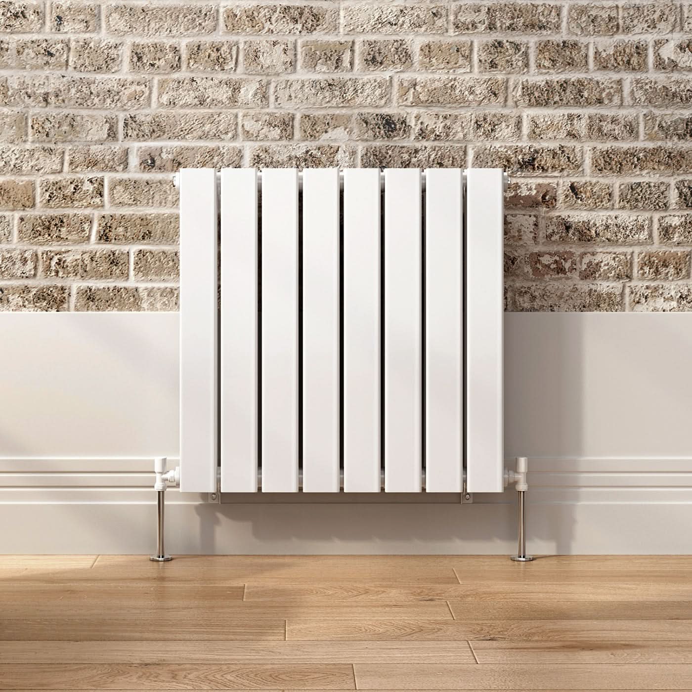iBathUK Apex Horizontal Double Panel Slim Flat Radiator, Designer Radiator, UK Radiators, Slim Radiators