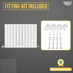 iBathUK Apex Horizontal Double Panel Slim Flat Radiator, Designer Radiator, UK Radiators, Slim Radiators