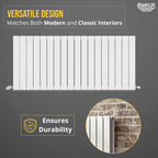 iBathUK Apex Horizontal Double Panel Slim Flat Radiator, Designer Radiator, UK Radiators, Slim Radiators