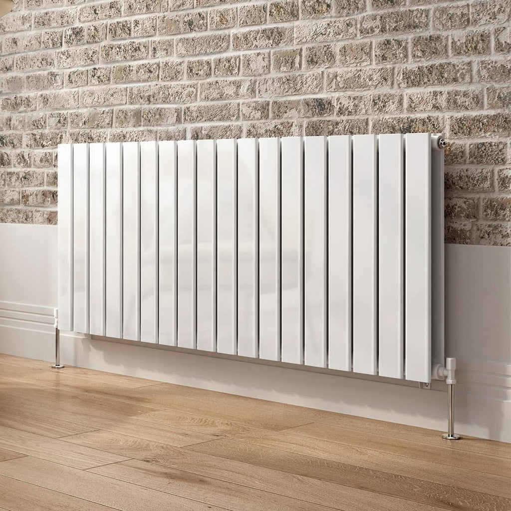 iBathUK Apex Horizontal Double Panel Slim Flat Radiator, Designer Radiator, UK Radiators, Slim Radiators