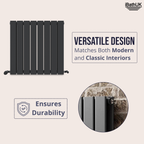 iBathUK Apex Horizontal Double Panel Slim Flat Radiator, Designer Radiator, UK Radiators, Slim Radiators