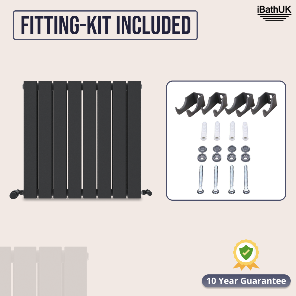 iBathUK Apex Horizontal Double Panel Slim Flat Radiator, Designer Radiator, UK Radiators, Slim Radiators