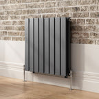 iBathUK Apex Horizontal Double Panel Slim Flat Radiator, Designer Radiator, UK Radiators, Slim Radiators