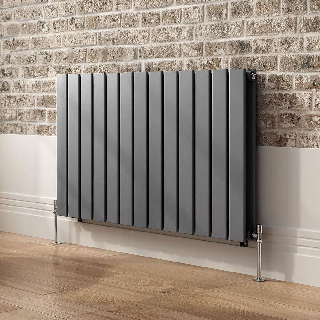 iBathUK Apex Horizontal Double Panel Slim Flat Radiator, Designer Radiator, UK Radiators, Slim Radiators