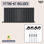 iBathUK Apex Horizontal Double Panel Slim Flat Radiator, Designer Radiator, UK Radiators, Slim Radiators