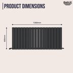 iBathUK Apex Horizontal Double Panel Slim Flat Radiator, Designer Radiator, UK Radiators, Slim Radiators