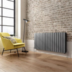 iBathUK Apex Horizontal Double Panel Slim Flat Radiator, Designer Radiator, UK Radiators, Slim Radiators
