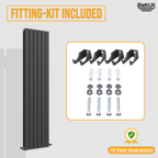 iBathUK Apex Vertical Double Slim Flat Panel Radiator, Designer Radiator, Vertical Radiators