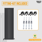 iBathUK Apex Vertical Double Slim Flat Panel Radiator, Designer Radiator, Vertical Radiators