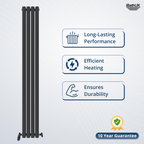 Princia Vertical Double Oval Panel Radiator