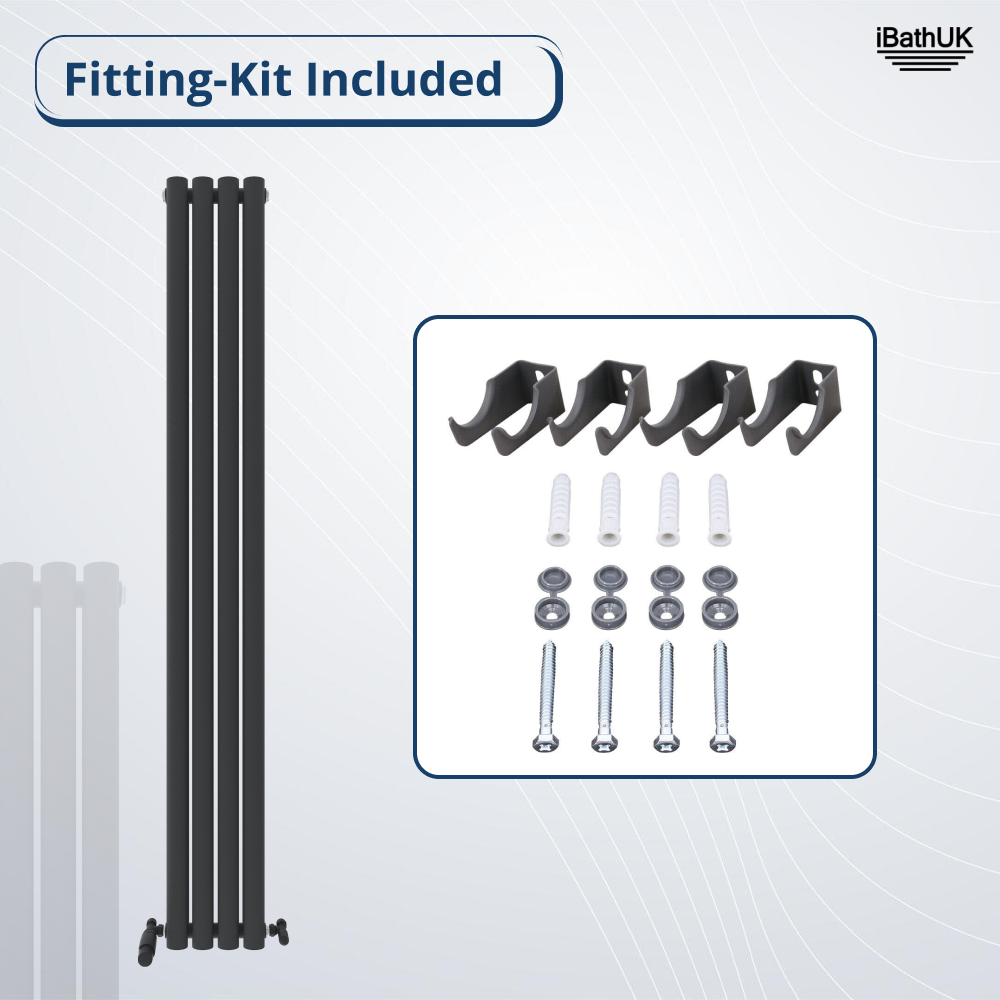 Princia Vertical Double Oval Panel Radiator