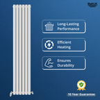 Princia Vertical Double Oval Panel Radiator