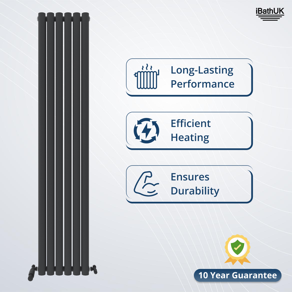 Princia Vertical Double Oval Panel Radiator
