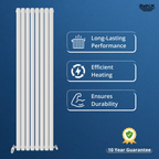 Princia Vertical Double Oval Panel Radiator