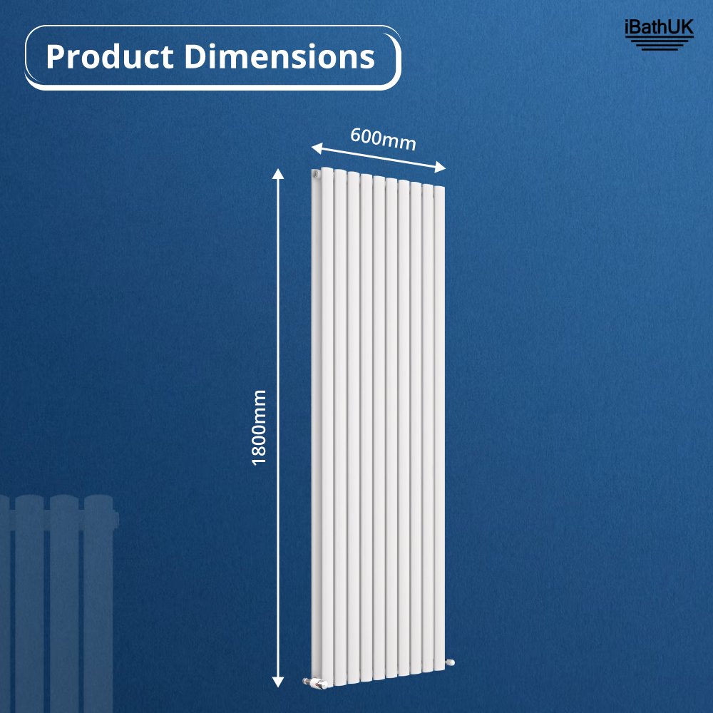 Princia Vertical Double Oval Panel Radiator