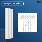 Princia Vertical Double Oval Panel Radiator