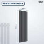 Princia Vertical Double Oval Panel Radiator
