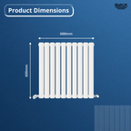 Princia Horizontal Double Oval Panel Radiator