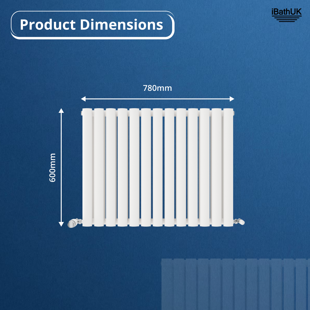Princia Horizontal Double Oval Panel Radiator