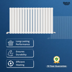 Princia Horizontal Double Oval Panel Radiator