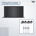 Princia Horizontal Double Oval Panel Radiator